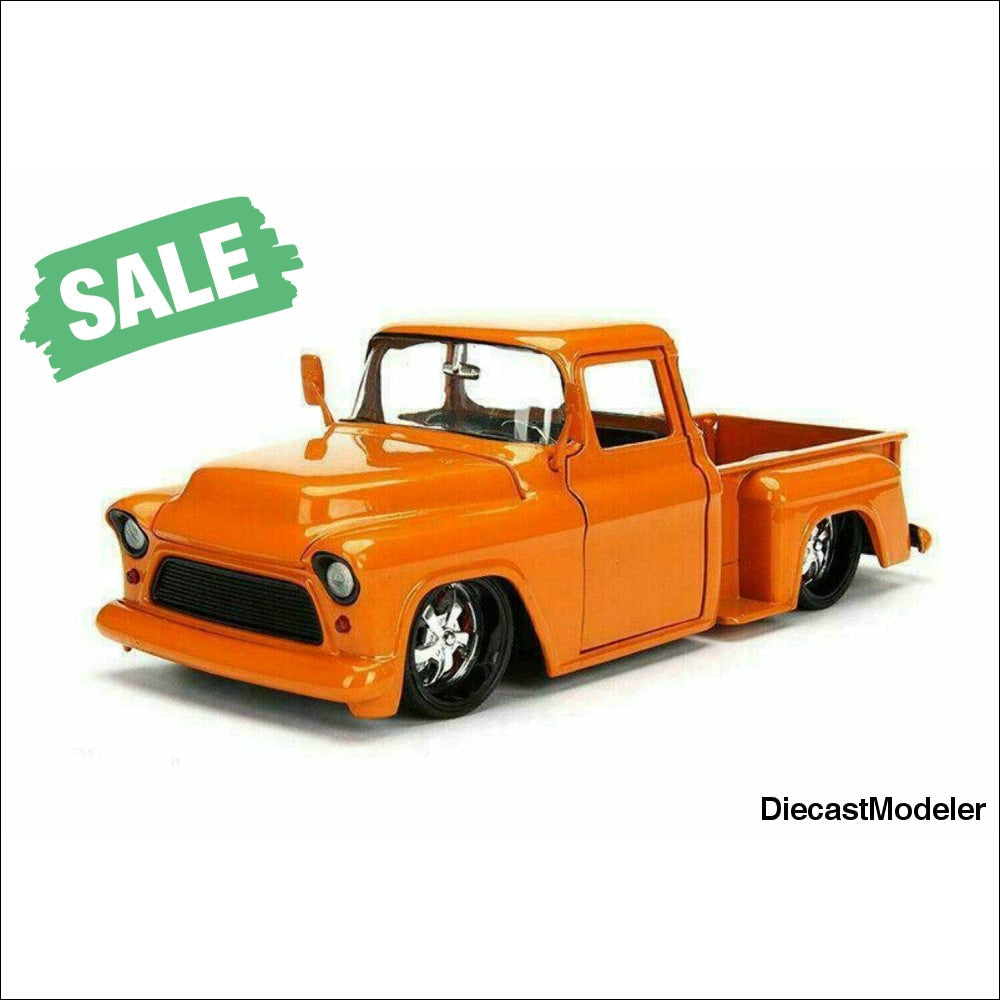 Jada Toys - Metals Die Cast Just Trucks Chevy Stepside Pickup (1955, 1/24 scale)-DiecastModeler
