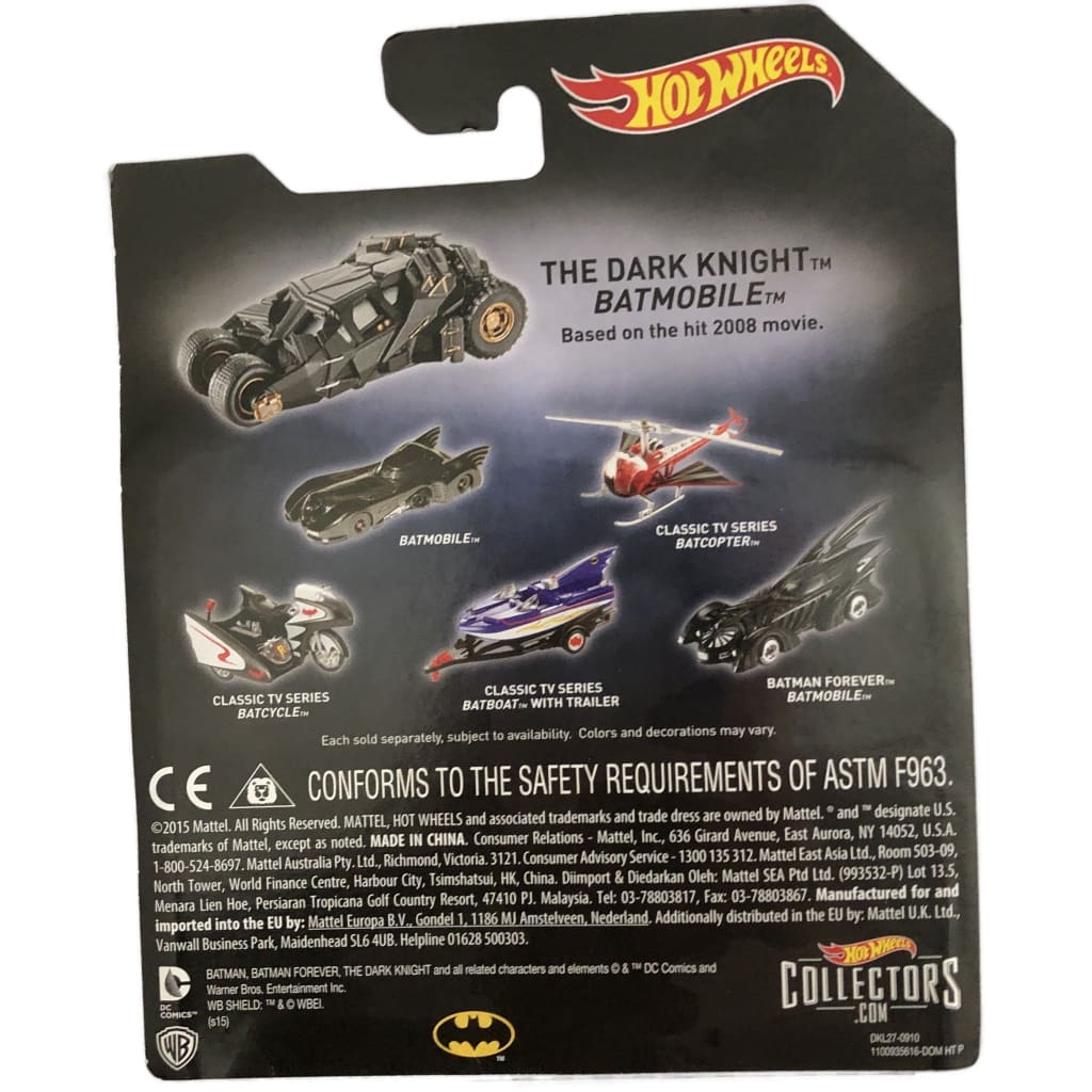  Mattel Hot Wheels - Batman 1:50 scale diecast model. TV Series The Dark Knight