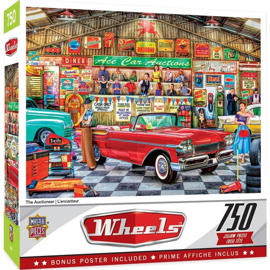 Wheels - the auctioneer 750 piece jigsaw puzzle toys &
