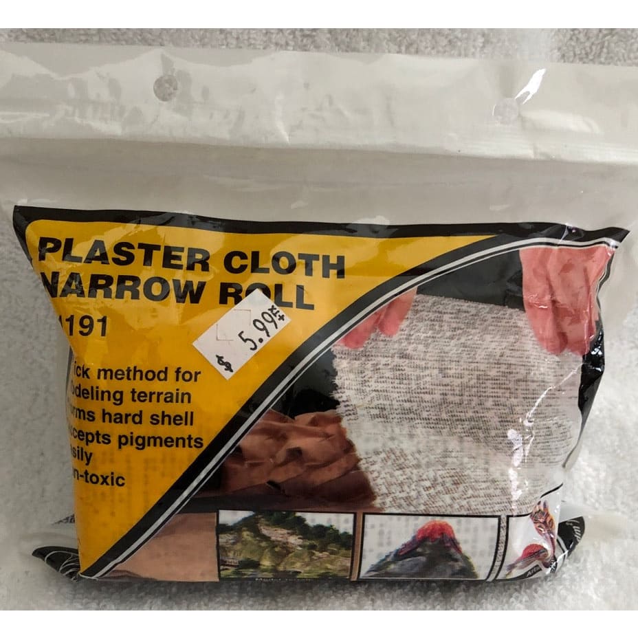 Woodland scenics plaster cloth narrow roll 4’x5’