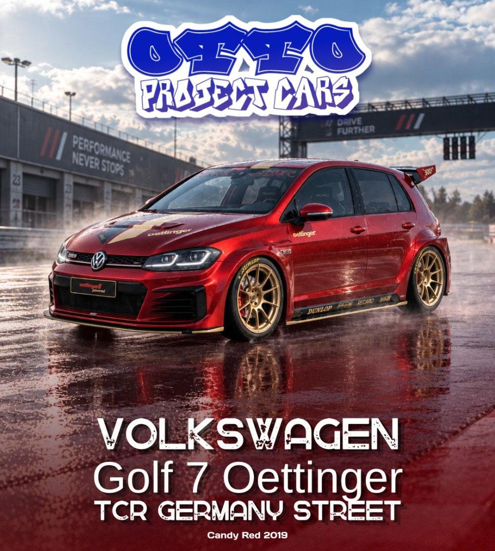 Volkswagen Golf 7 Oettinger TCR Germany Street Candy Red 2019 1/18 Resin Model by Ottomobile