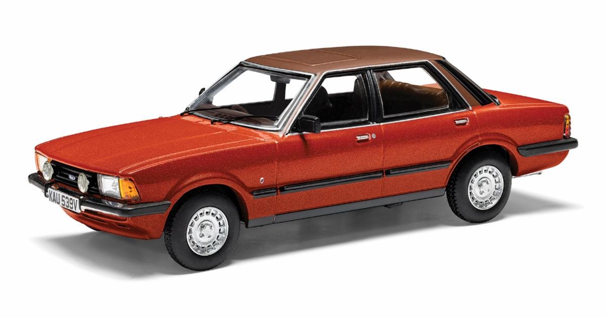 Ford Cortina Mk5 2.0 Ghia S - Sirius Red 1/43 Diecast Model by Corgi