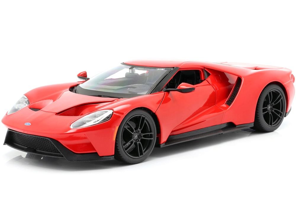 2017 Ford GT Red with Black Wheels "Special Edition" 1/18 Diecast Model Car by Maisto view 2