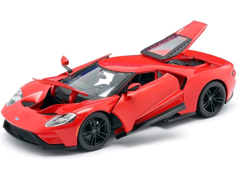 2017 Ford GT Red with Black Wheels "Special Edition" 1/18 Diecast Model Car by Maisto view 3