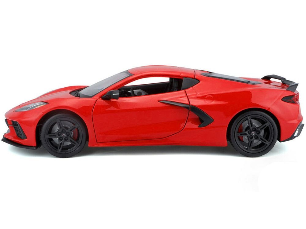 2020 Chevrolet Corvette Stingray C8 Red 1/18 Diecast Model Car by Maisto view 4