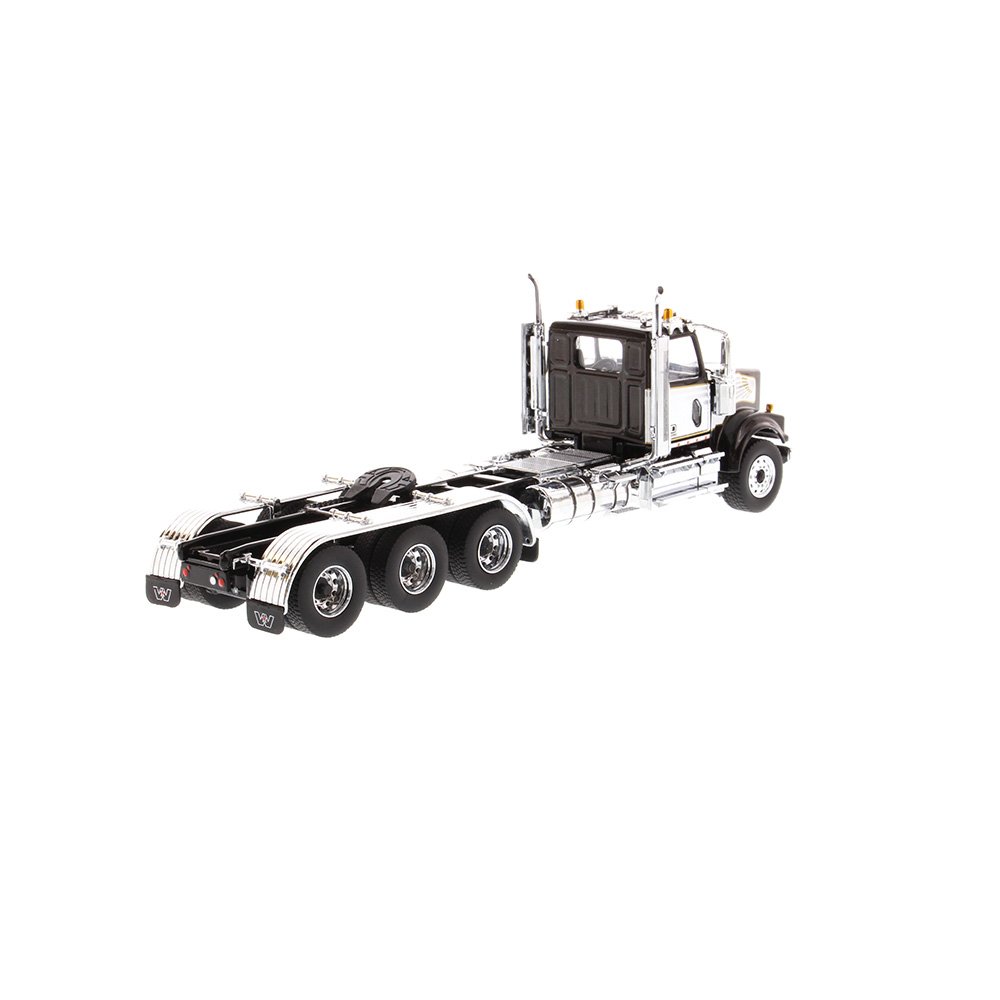 Western Star 4900 SF Tridem Day Cab Truck Tractor Black "Transport Series" 1/50 Diecast Model by Diecast Masters view 4