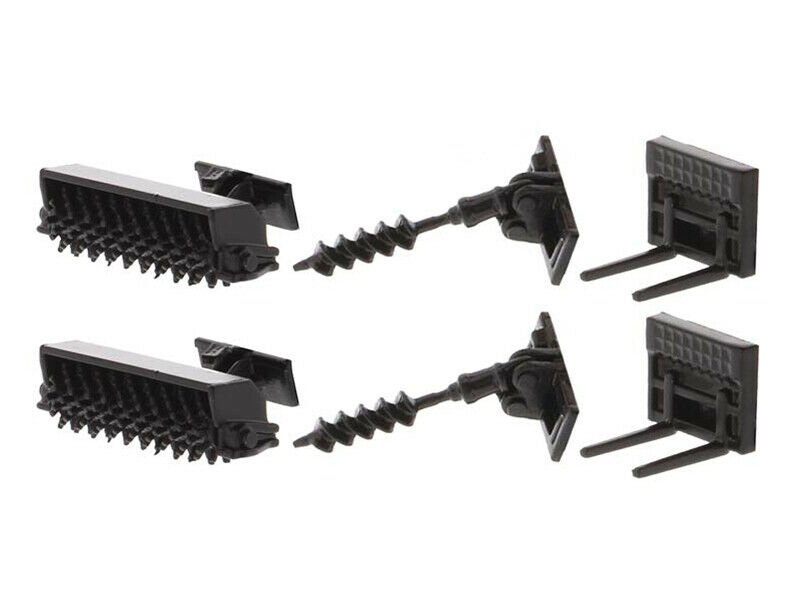 Set of 2 pieces CAT Caterpillar 272D2 Skid Steer Loader and CAT Caterpillar 297D2 Compact Track Loader with Accessories 1/64 Diecast Models by Diecast Masters view 4