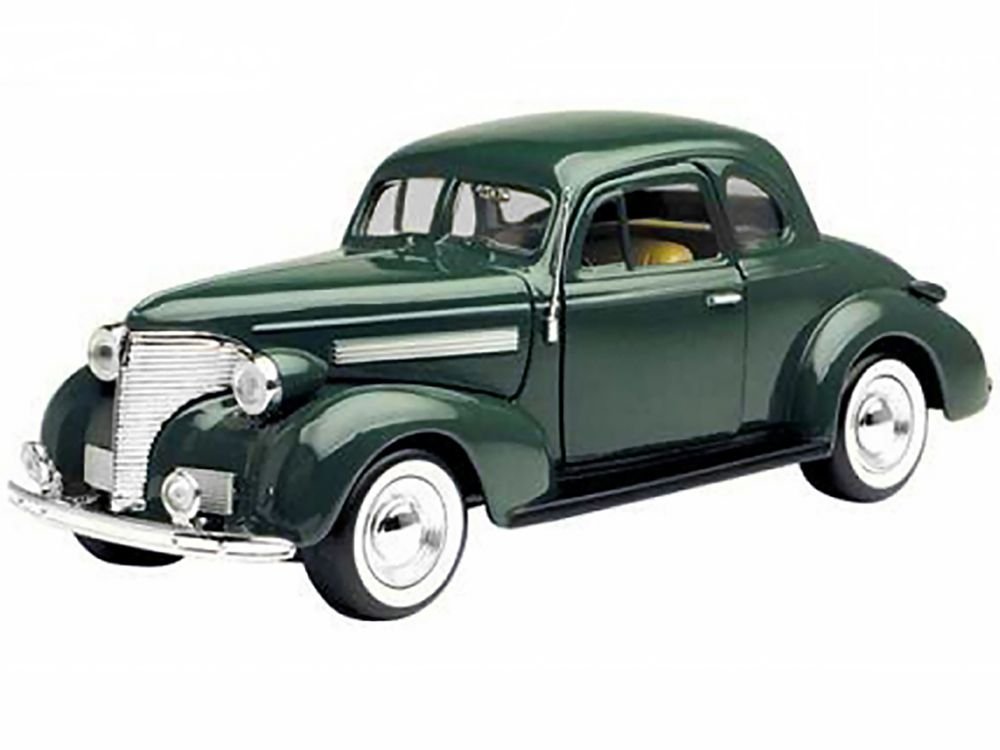 1939 Chevrolet Coupe Green 1/24 Diecast Model Car by Motormax view 2