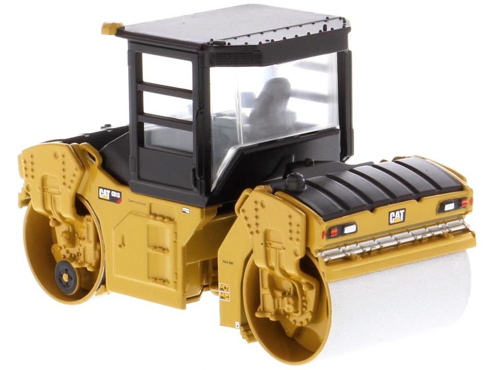 CAT Caterpillar CB-13 Tandem Vibratory Roller with Cab "Play & Collect!" Series 1/64 Diecast Model by Diecast Masters view 3