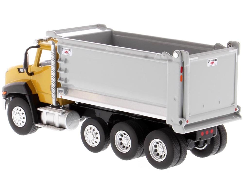 CAT Caterpillar CT660 Day Cab Tractor with OX Stampede Dump Truck "Play & Collect!" Series 1/64 Diecast Model by Diecast Masters view 3