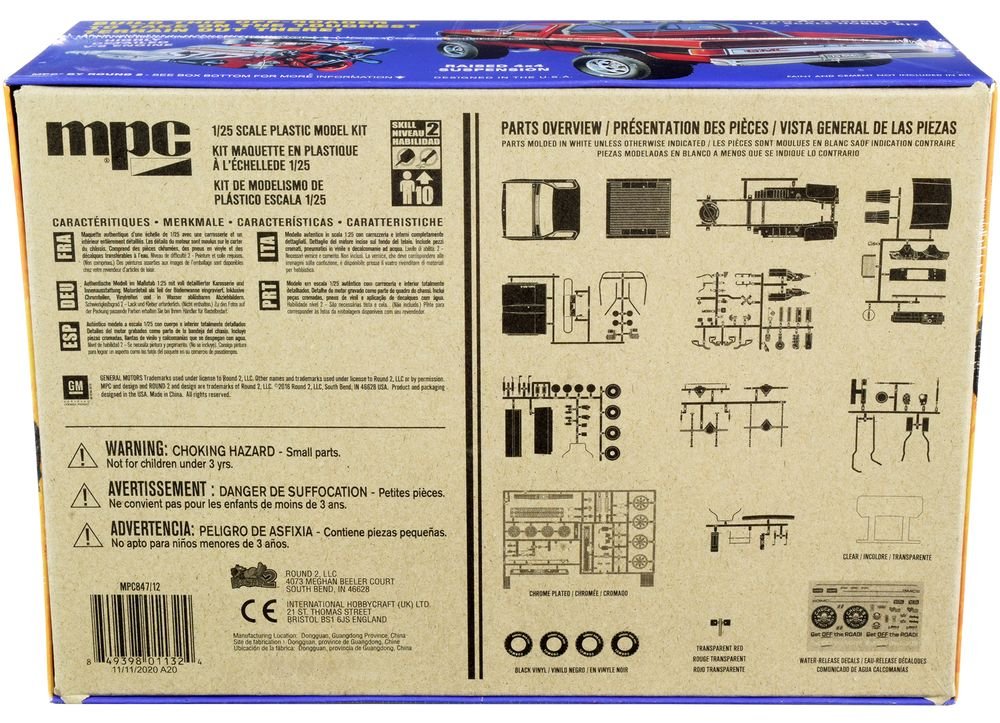 Skill 2 Model Kit 1984 GMC Pickup Truck (Molded in White) "Deserter" 1/25 Scale Model by MPC view 4