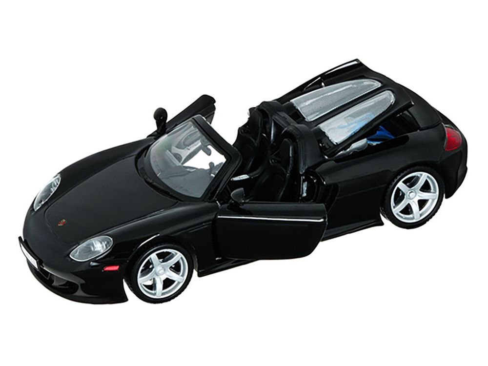 Porsche Carrera GT Black 1/24 Diecast Car Model by Motormax view 2
