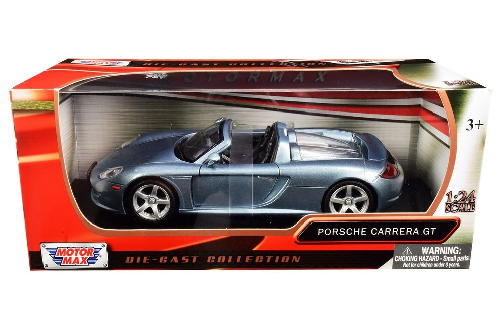 Porsche Carrera GT Gray 1/24 Diecast Model Car by Motormax view 3