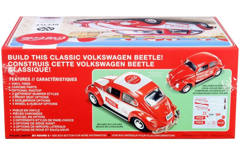 Skill 3 Snap Model Kit Volkswagen Beetle "Coca-Cola" 1/25 Scale Model by Polar Lights view 2