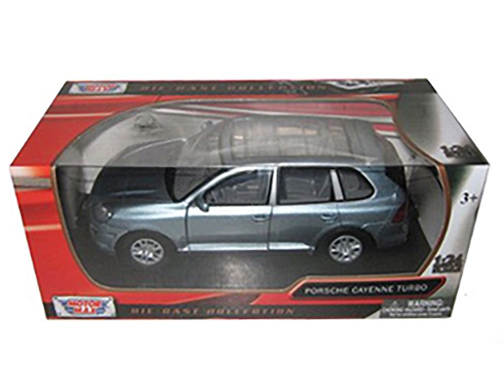 Porsche Cayenne Turbo Grey 1/24 Diecast Car Model by Motormax view 3