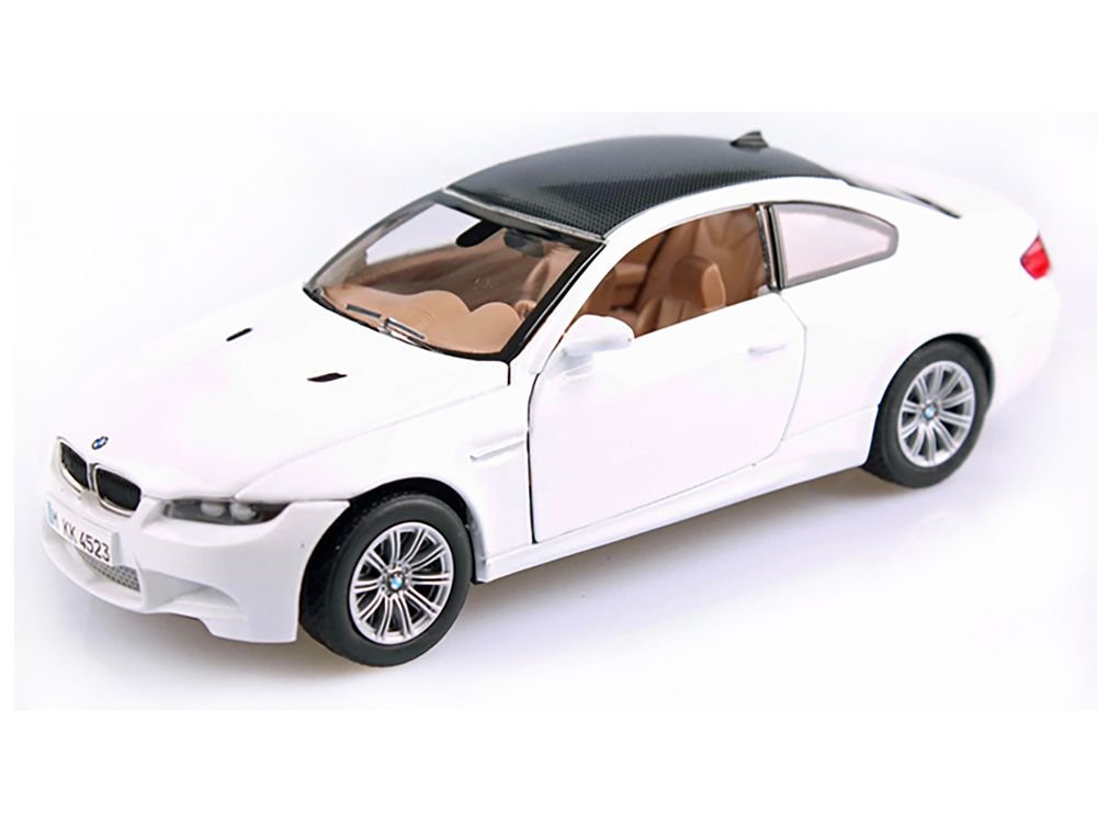 BMW M3 E92 Coupe White 1/24 Diecast Model Car by Motormax view 2