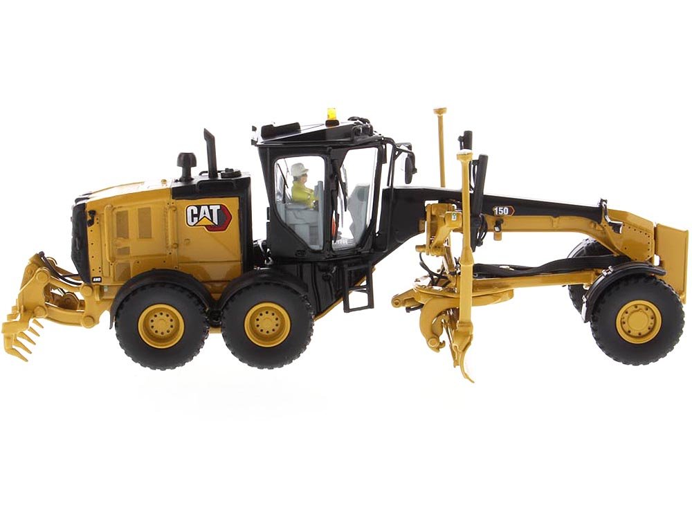 CAT Caterpillar 150 Motor Grader with Operator "High Line Series" 1/50 Diecast Model by Diecast Masters view 5