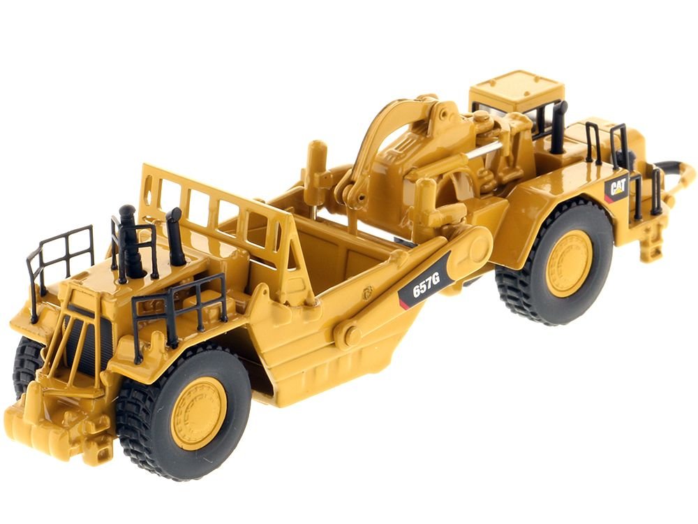CAT Caterpillar 657G Wheeled Scraper Tractor "High Line" Series 1/125 Diecast Model by Diecast Masters view 3
