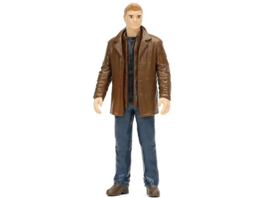 1967 Chevrolet Impala SS Sport Sedan Black and Dean Winchester Diecast Figurine "Supernatural" (2005-2020) TV Series "Hollywood Rides" Series 1/24 Diecast Model Car by Jada view 5