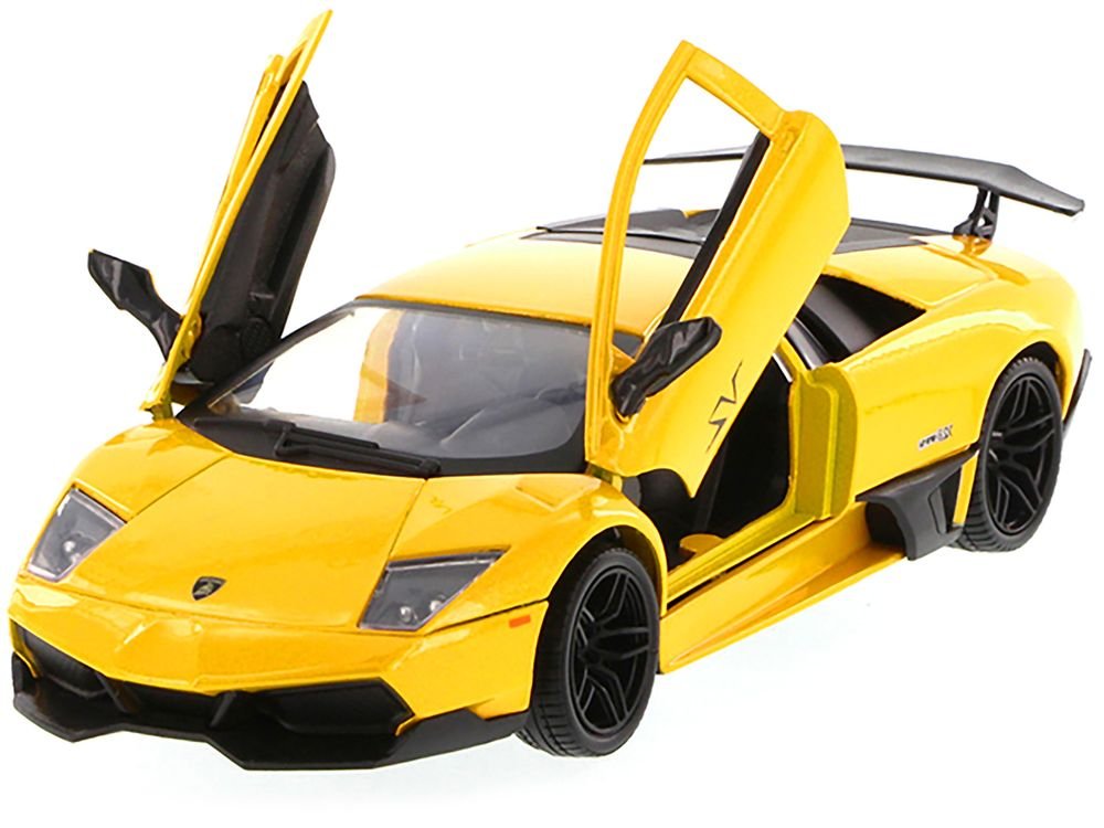 Lamborghini Murcielago LP 670 4 SV Yellow 1/24 Diecast Model Car by Motormax view 2