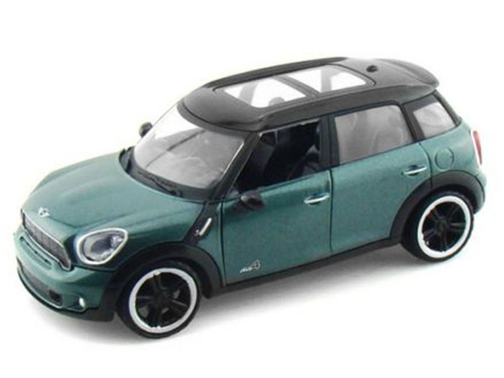 Mini Cooper S Countryman Oxford Green 1/24 Diecast Car Model by Motormax view 2