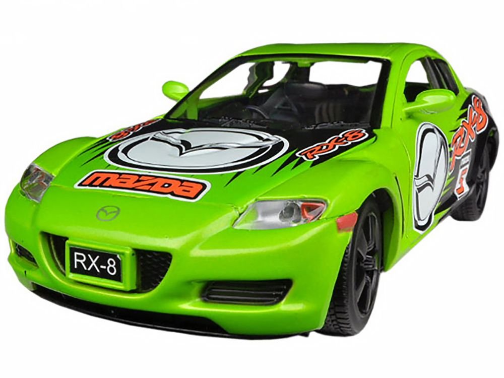Mazda RX-8 #5 Green "GT Racing" Series 1/24 Diecast Model Car by Motormax view 2