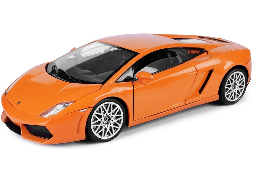 Lamborghini LP 560-4 Orange 1/18 Diecast Car Model by Motormax view 2