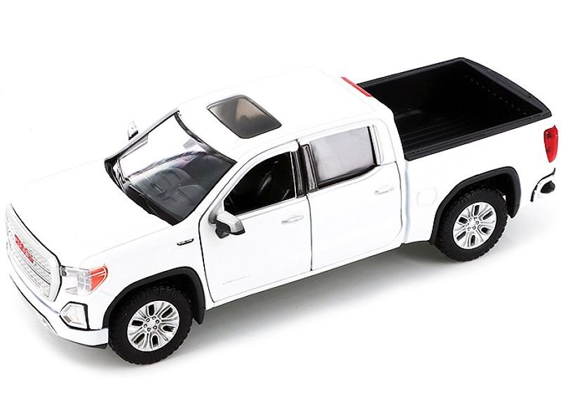 2019 GMC Sierra 1500 Denali Crew Cab Pickup Truck with Sunroof White "Timeless Legends" Series 1/24-1/27 Diecast Model Car by Motormax view 2
