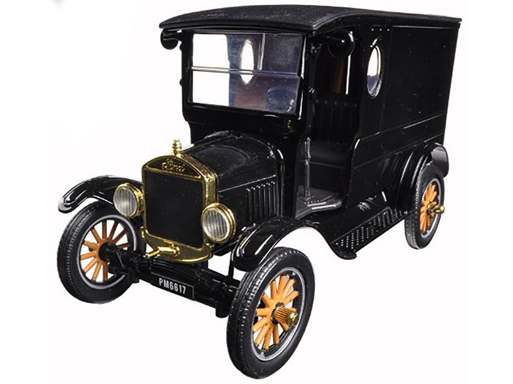 1925 Ford Model T Paddy Wagon Black 1/24 Diecast Model Car by Motormax view 2