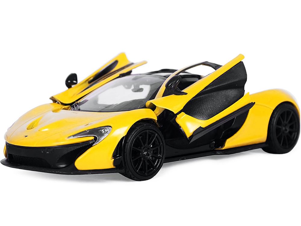 McLaren P1 Yellow 1/24 Diecast Model Car by Motormax view 2