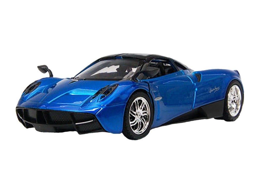 Pagani Huayra Blue 1/24 Diecast Model Car by Motormax view 2
