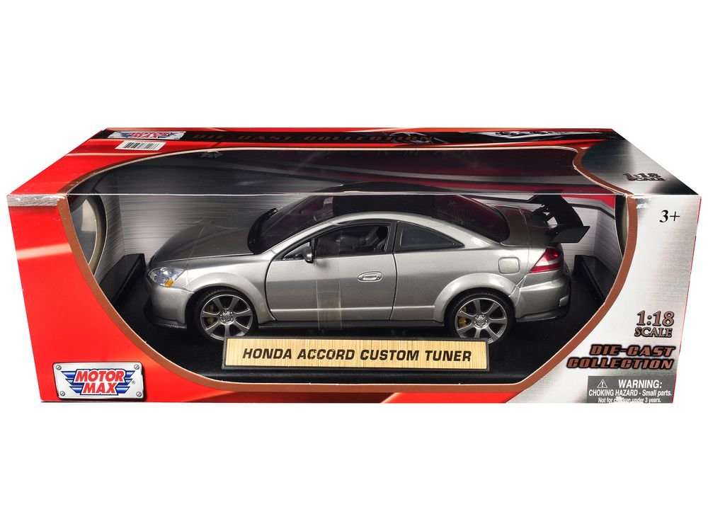 2003 Honda Accord Gray Metallic 1/18 Diecast Model Car by Motormax view 3