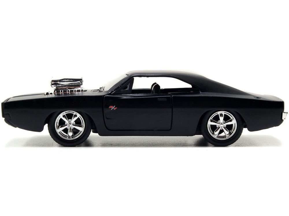 Dom's Dodge Charger R/T Matt Black "Fast & Furious" Movie 1/32 Diecast Model Car by Jada view 2