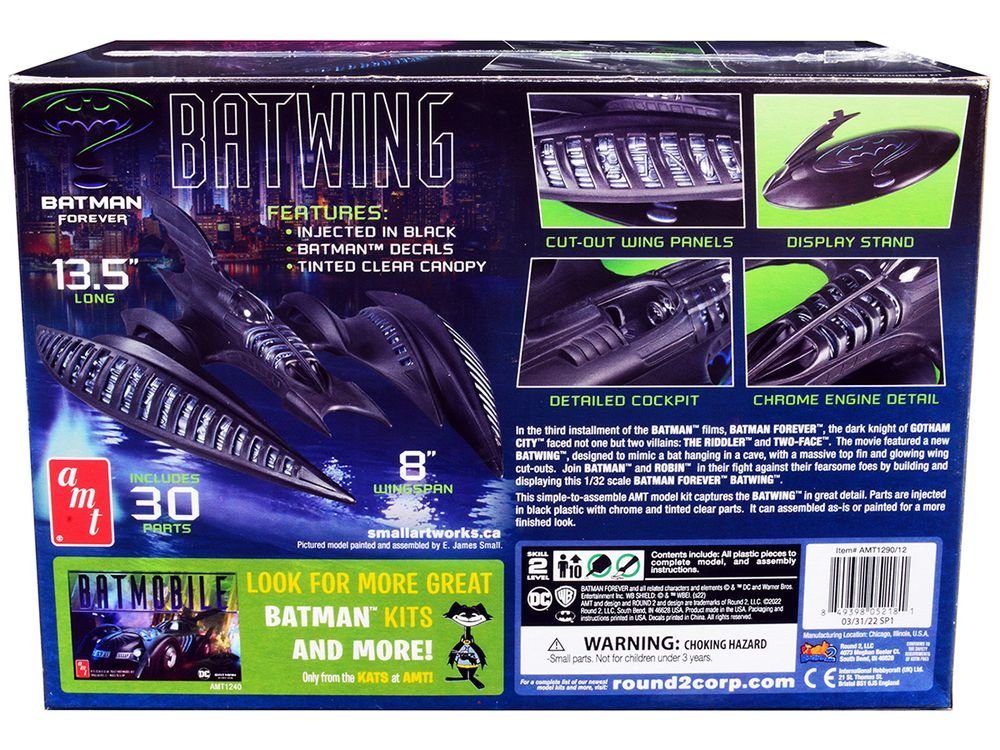 Skill 2 Model Kit Batwing "Batman Forever" (1995) Movie 1/32 Scale Model by AMT view 4