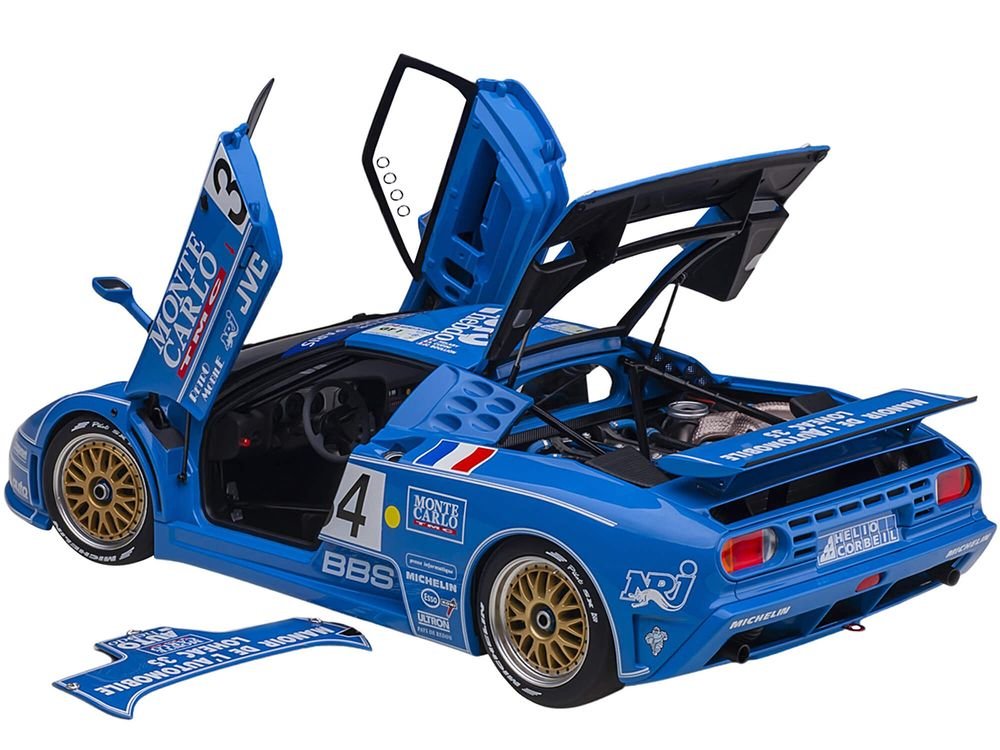 Bugatti EB110 #34 Alain Cudini - Eric Helary - Jean-Christophe Boullion 24 Hours of Le Mans (1994) 1/18 Model Car by Autoart view 2