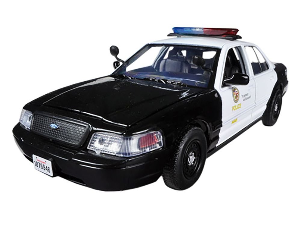 2010 Ford Crown Victoria LAPD Los Angeles Police Department Car 1/24 Diecast Car Model by Motormax view 2