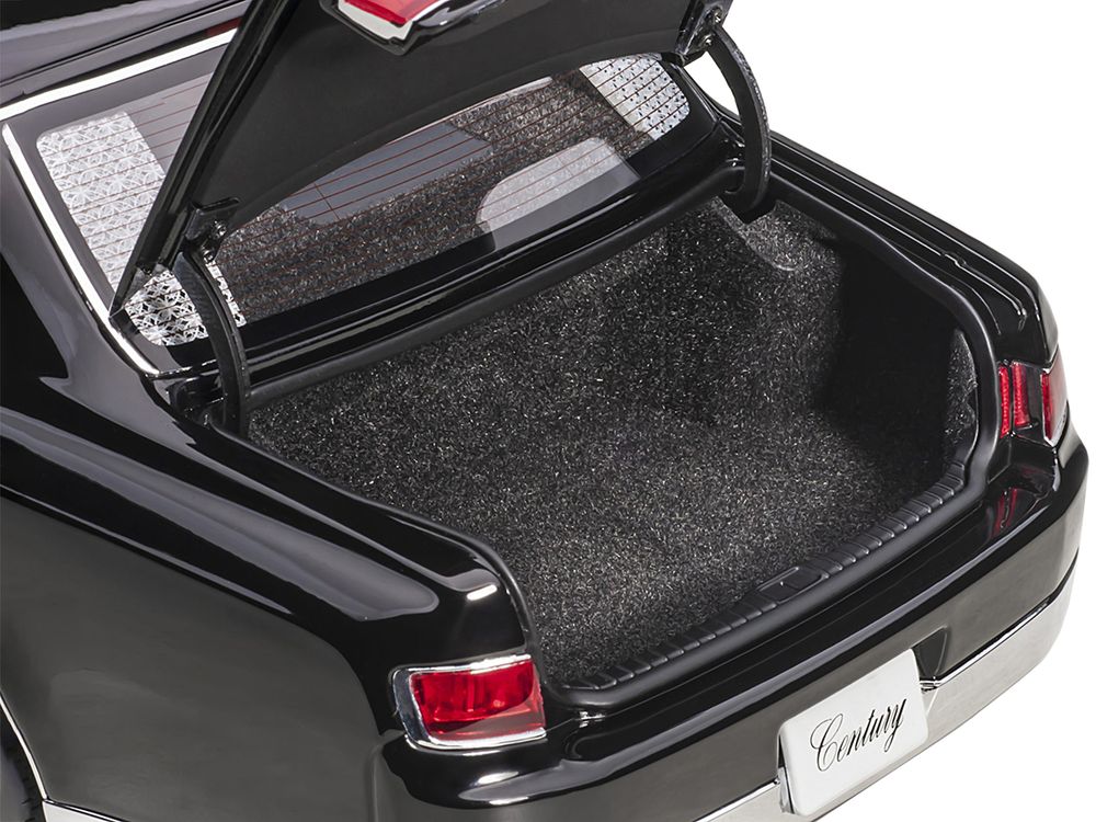Toyota Century with Curtains RHD (Right Hand Drive) Black Special Edition 1/18 Model Car by Autoart view 4
