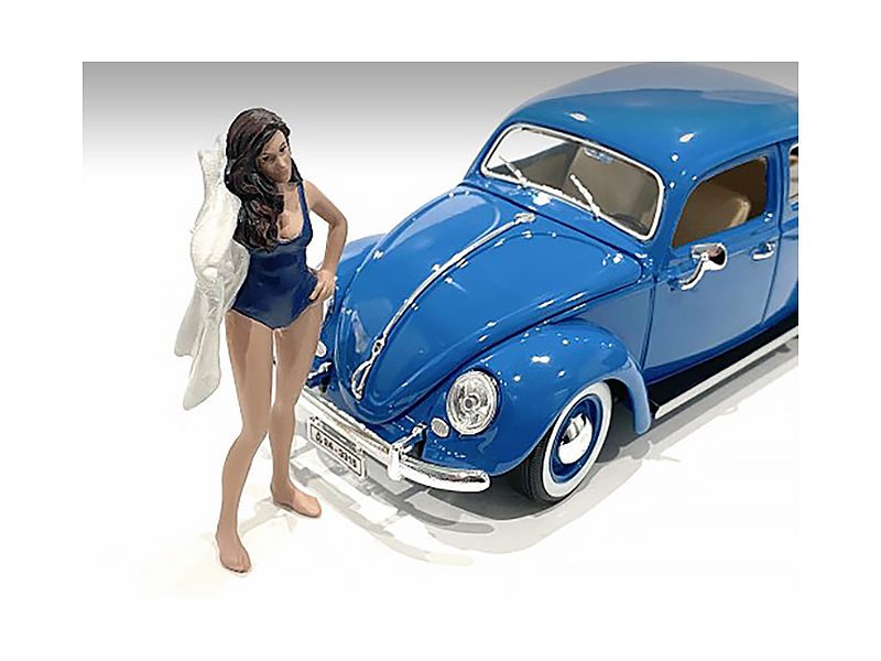 Beach Girl Katy Figurine for 1/24 Scale Models by American Diorama view 2