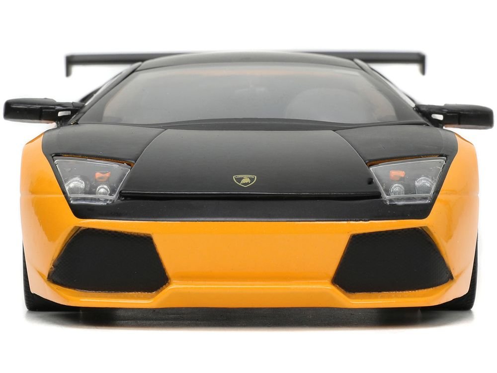 Lamborghini Murcielago LP 640 Yellow Metallic and Matt Black "Hyper-Spec" Series 1/24 Diecast Model Car by Jada view 4