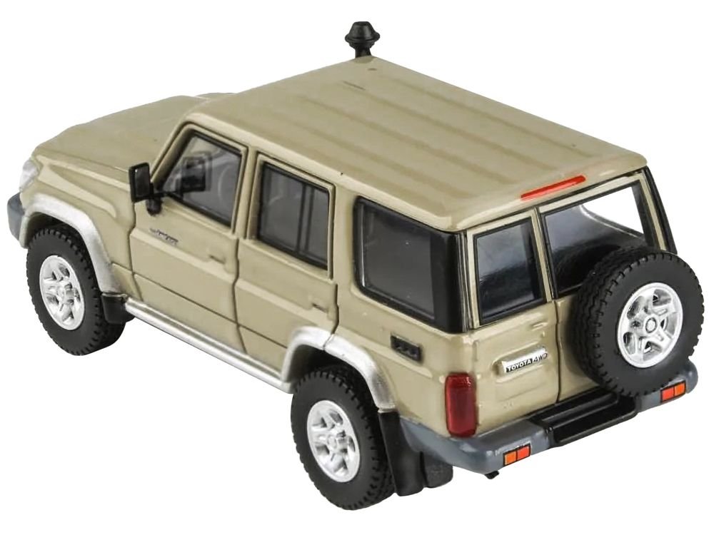 2014 Toyota Land Cruiser 76 Sandy Taupe Tan 1/64 Diecast Model Car by Paragon Models view 4