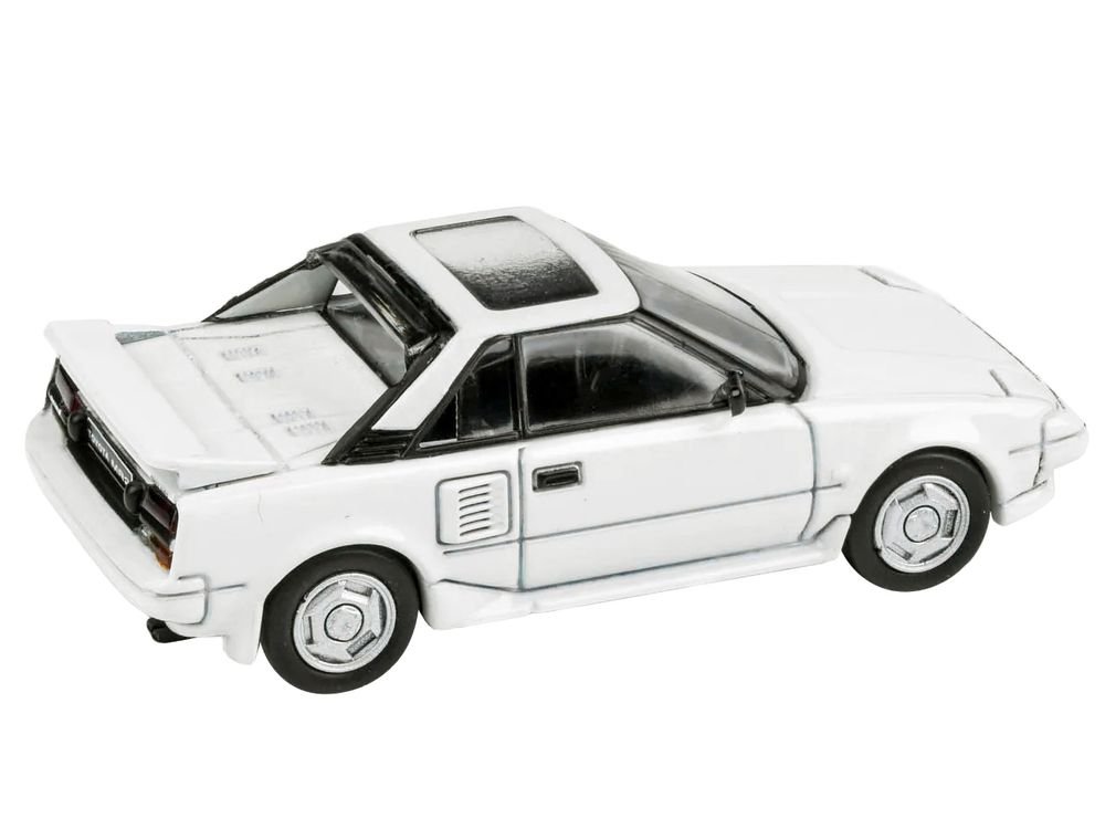 1985 Toyota MR2 MK1 Super White with Sunroof 1/64 Diecast Model Car by Paragon Models view 2