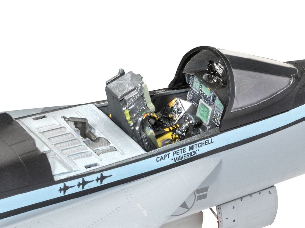 Level 5 Model Kit Maverick's F/A-18E Super Hornet Jet "Top Gun: Maverick" (2022) Movie 1/48 Scale Model by Revell view 2