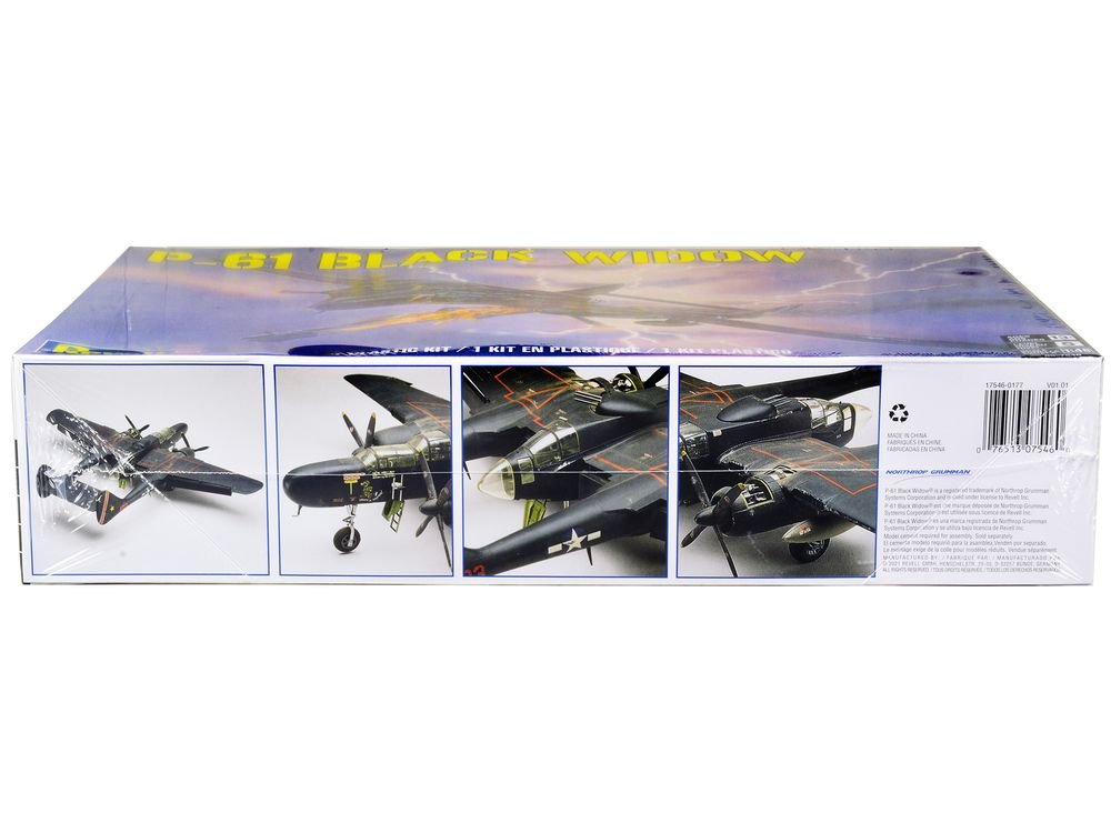 Level 5 Model Kit P-61 Black Widow Fighter Plane 1/48 Scale Model by Revell view 3