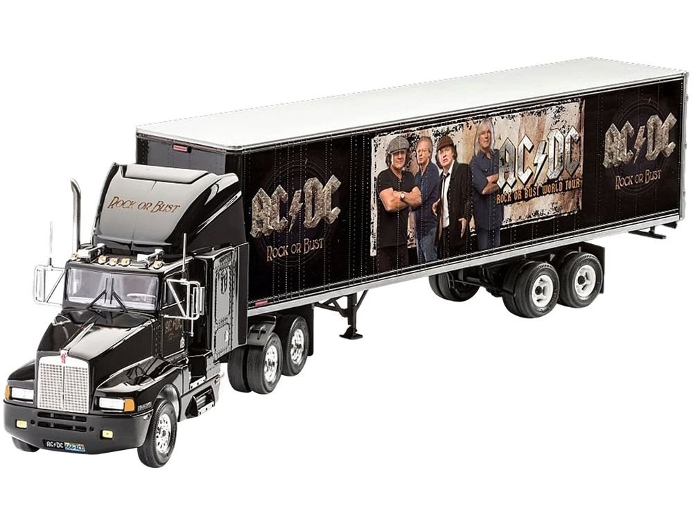 Level 3 Model Kit Kenworth Tour Truck "AC/DC Rock or Bust" 1/32 Scale Model by Revell view 2