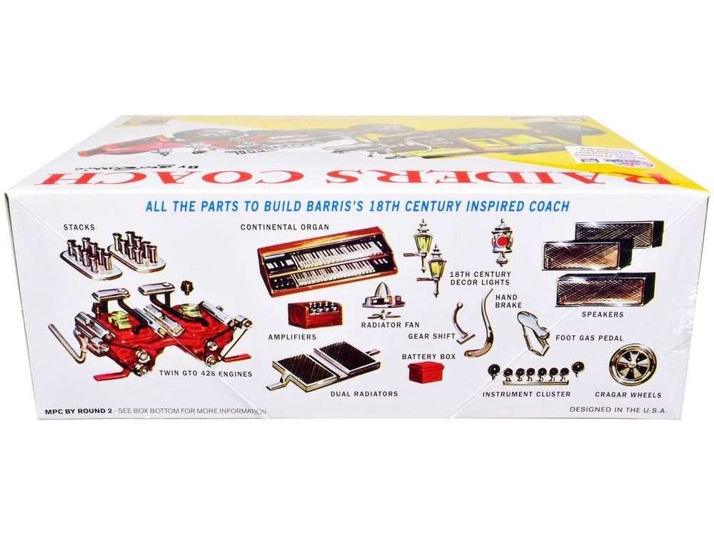 Skill 2 Model Kit George Barris' Super Wild Raiders' Coach 1/25 Scale Model by MPC view 2