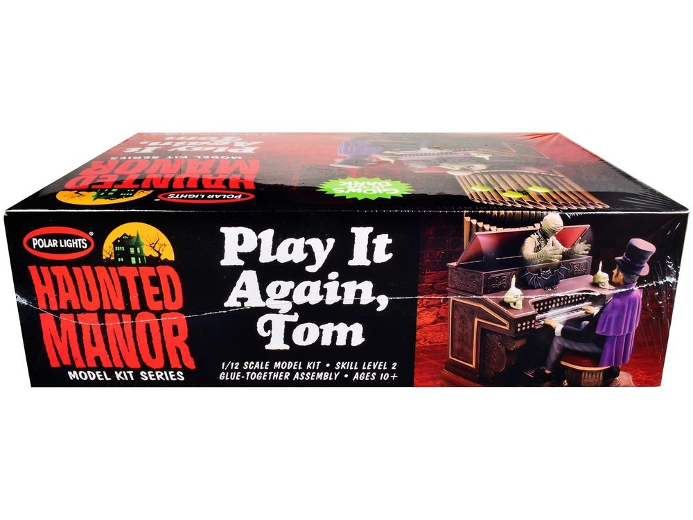 Skill 2 Model Kit Haunted Manor "Play it Again Tom" Diorama Set 1/12 Scale Model by Polar Lights view 2