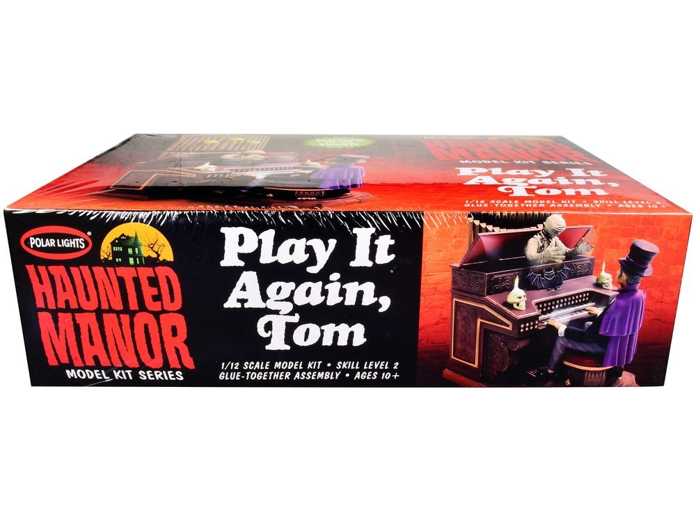 Skill 2 Model Kit Haunted Manor "Play it Again Tom" Diorama Set 1/12 Scale Model by Polar Lights view 3