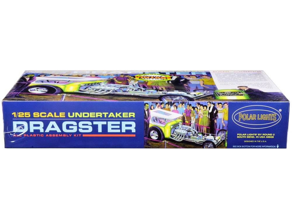 Skill 2 Model Kit Undertaker Dragster by Carl Casper 1/25 Scale Model by Polar Lights view 3
