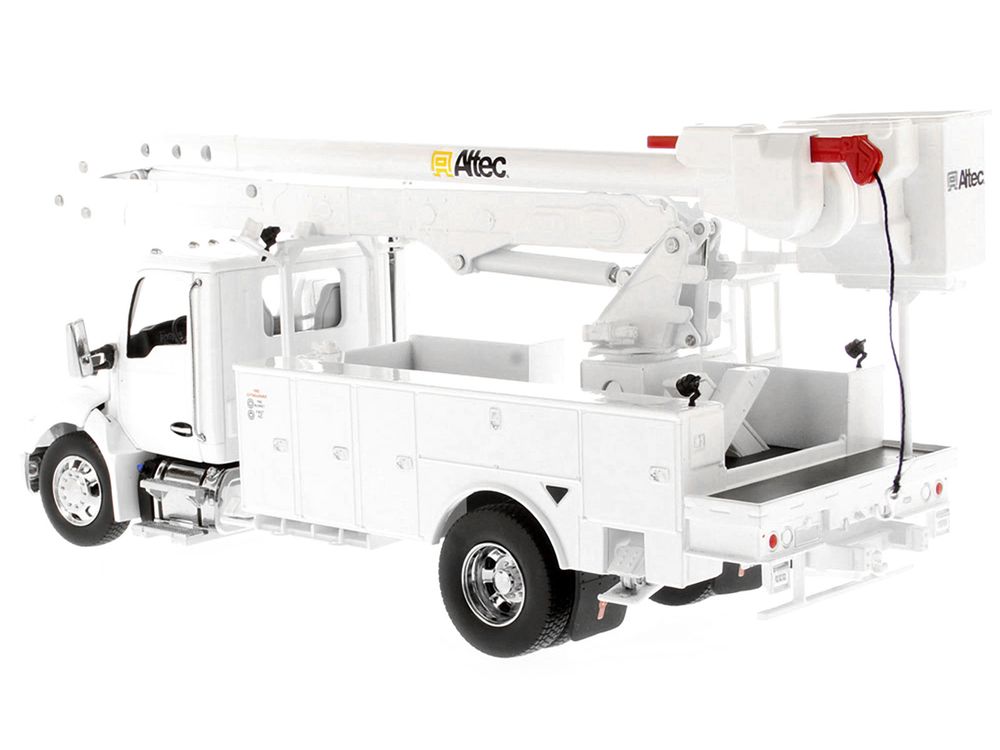 Kenworth T380 with Altec AA55 Aerial Service Truck White "Transport Series" 1/32 Diecast Model by Diecast Masters view 3