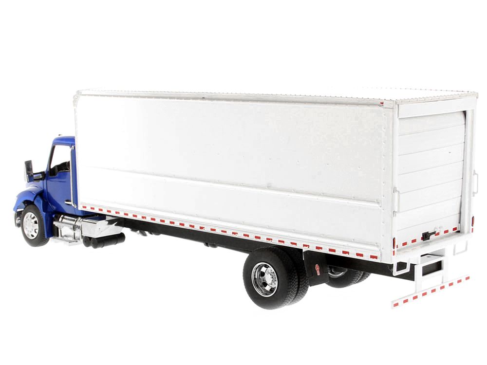 Kenworth T280 with Supreme Signature Van Truck Body Blue and White "Transport Series" 1/32 Diecast Model by Diecast Masters view 3